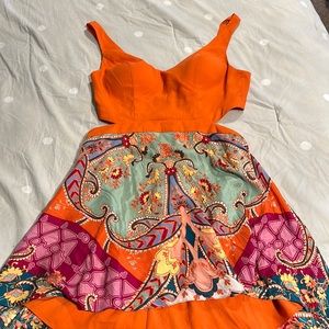 Marciano silk cut out dress